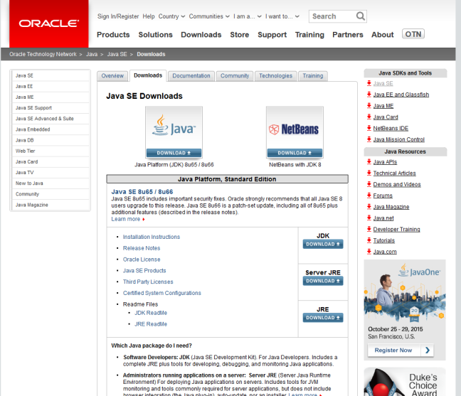 Oracle : le JDK